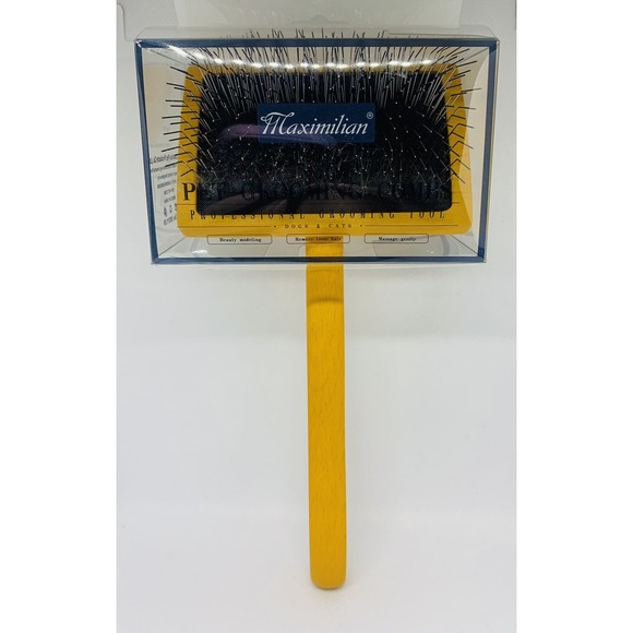 Other - Brush for Dog, Slicker for Grooming, Groomgrip Coating, Yellow , Large NEW!!!